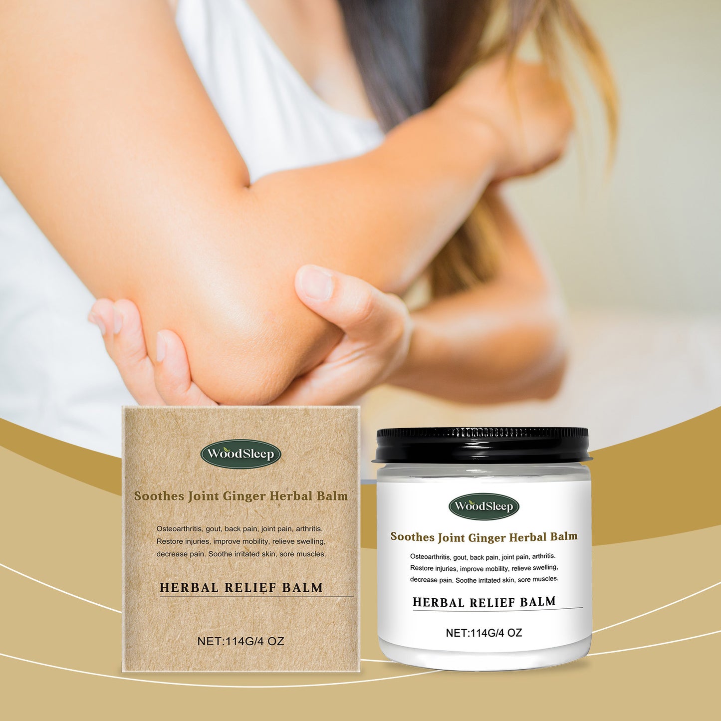 All-natural Herbal Topical Pain Relief Cream
